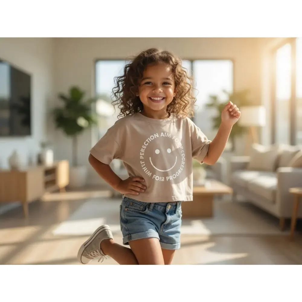 Grayson Mini Motivational Cropped Tee – Size 4T